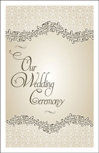 Wedding Program Cover Template 4A - Graphic 6